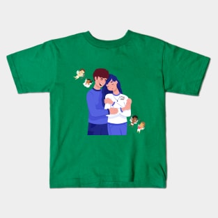 Romantic Couple Kids T-Shirt